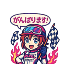 女子レーサー☆全開モード！（個別スタンプ：9）