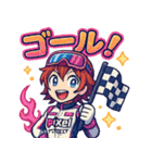 女子レーサー☆全開モード！（個別スタンプ：15）