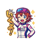 女子レーサー☆全開モード！（個別スタンプ：20）
