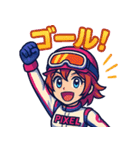 女子レーサー☆全開モード！（個別スタンプ：24）