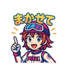 女子レーサー☆全開モード！（個別スタンプ：31）