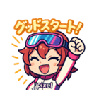 女子レーサー☆全開モード！（個別スタンプ：38）
