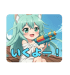 みなみちゃんと乾杯しようスタンプ（個別スタンプ：2）