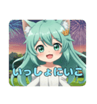 みなみちゃんと乾杯しようスタンプ（個別スタンプ：7）