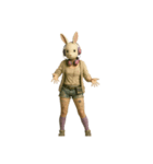 [アレンジ用]兎のカブリモノ乙女（個別スタンプ：14）