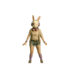 [アレンジ用]兎のカブリモノ乙女（個別スタンプ：15）