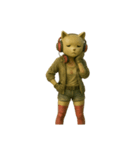 [アレンジ用]猫のカブリモノ乙女（個別スタンプ：2）