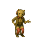 [アレンジ用]猫のカブリモノ乙女（個別スタンプ：12）