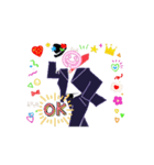 "tailor-made suit"clear（個別スタンプ：6）