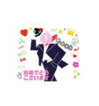 "tailor-made suit"clear（個別スタンプ：8）