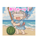くらげ姫くららちゃんの夏休み満喫スタンプ（個別スタンプ：4）