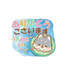【納涼】しばワンコの夏を楽しむスタンプ（個別スタンプ：5）