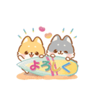 【納涼】しばワンコの夏を楽しむスタンプ（個別スタンプ：7）