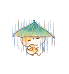 【納涼】しばワンコの夏を楽しむスタンプ（個別スタンプ：35）