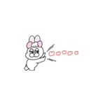 敬語！省スペース！ぶりぶりうさぎ（個別スタンプ：28）
