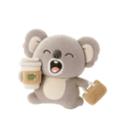 ちっちゃいコアラくんのぬいぐるみ。（個別スタンプ：1）