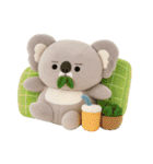 ちっちゃいコアラくんのぬいぐるみ。（個別スタンプ：14）
