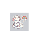 ほっこり可愛いウサギの癒しスタンプ（個別スタンプ：5）