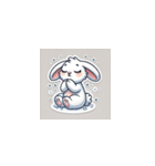 ほっこり可愛いウサギの癒しスタンプ（個別スタンプ：10）