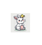 ほっこり可愛いウサギの癒しスタンプ（個別スタンプ：32）