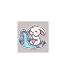 ほっこり可愛いウサギの癒しスタンプ（個別スタンプ：37）