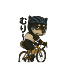 自転車ノリノリ黒柴のココちゃん（個別スタンプ：23）