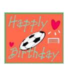 サッカーのバースデーシュート 祝！誕生日（個別スタンプ：6）
