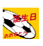 サッカーのバースデーシュート 祝！誕生日（個別スタンプ：9）
