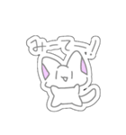 パステルにゃんこ(シール風スタンプ！)（個別スタンプ：7）