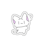 パステルにゃんこ(シール風スタンプ！)（個別スタンプ：8）