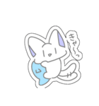 パステルにゃんこ(シール風スタンプ！)（個別スタンプ：9）
