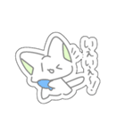 パステルにゃんこ(シール風スタンプ！)（個別スタンプ：19）