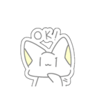 パステルにゃんこ(シール風スタンプ！)（個別スタンプ：23）