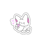 パステルにゃんこ(シール風スタンプ！)（個別スタンプ：32）