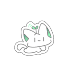 パステルにゃんこ(シール風スタンプ！)（個別スタンプ：34）