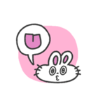 愛いっぱい、うさぎちゃん(カラフル背景)（個別スタンプ：38）