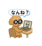 博多弁のトイプードル（個別スタンプ：3）