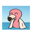 海のフラミンゴ@SFW（個別スタンプ：3）