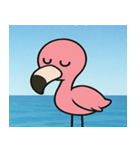 海のフラミンゴ@SFW（個別スタンプ：9）
