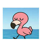 海のフラミンゴ@SFW（個別スタンプ：11）