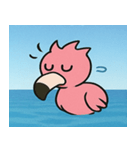 海のフラミンゴ@SFW（個別スタンプ：13）