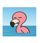 海のフラミンゴ@SFW（個別スタンプ：15）