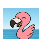 海のフラミンゴ@SFW（個別スタンプ：17）