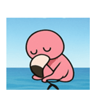 海のフラミンゴ@SFW（個別スタンプ：24）