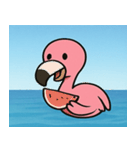 海のフラミンゴ@SFW（個別スタンプ：30）