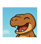 海のティラノサウルス@SFW（個別スタンプ：1）