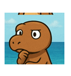 海のティラノサウルス@SFW（個別スタンプ：7）
