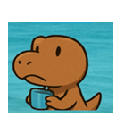 海のティラノサウルス@SFW（個別スタンプ：11）