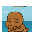 海のティラノサウルス@SFW（個別スタンプ：23）