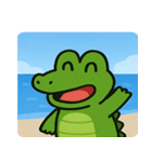 海のワニ@SFW（個別スタンプ：1）
